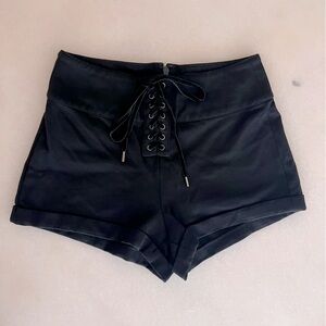 Guess Lace Up High Rise Shortie